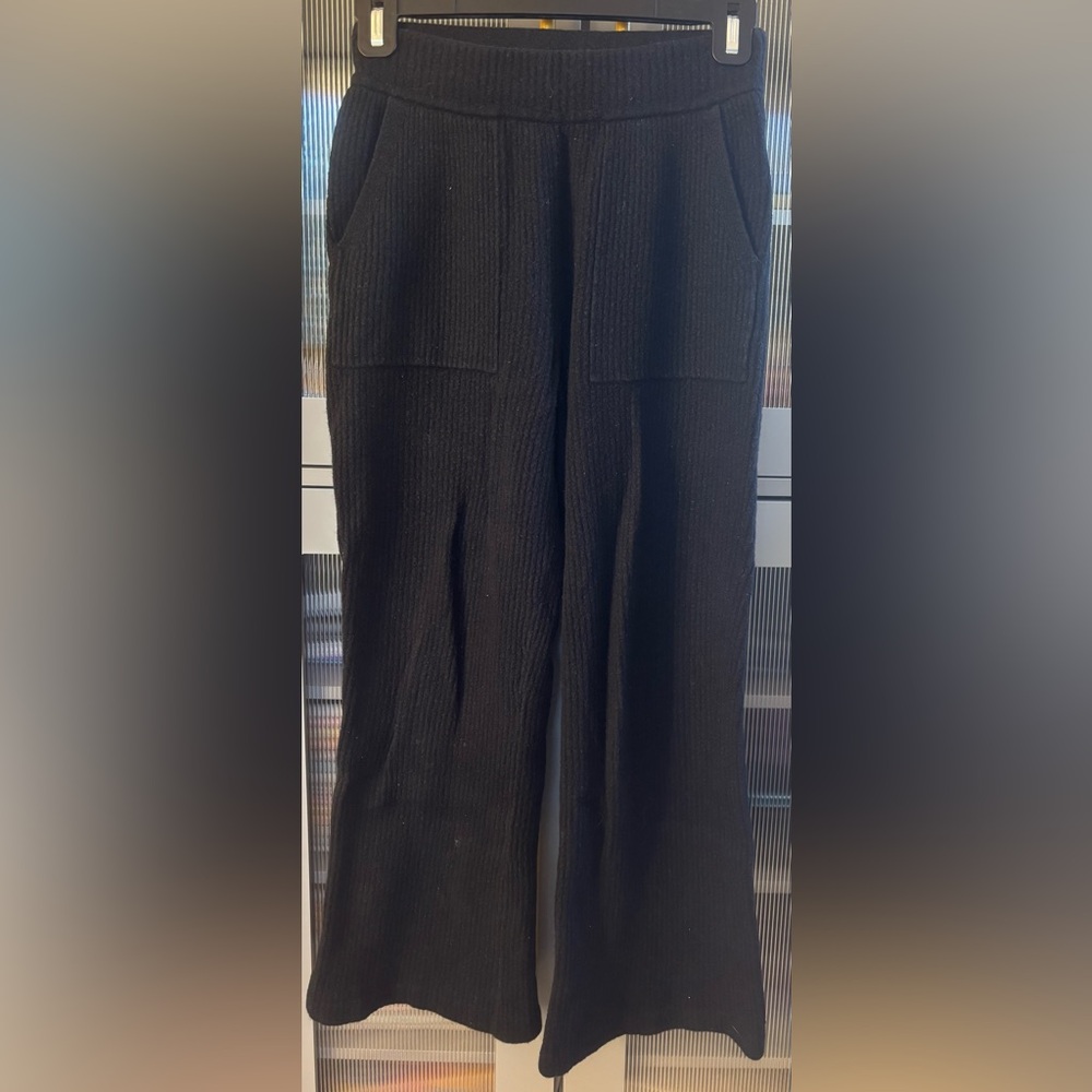Athleta Black Wide-Leg Pants